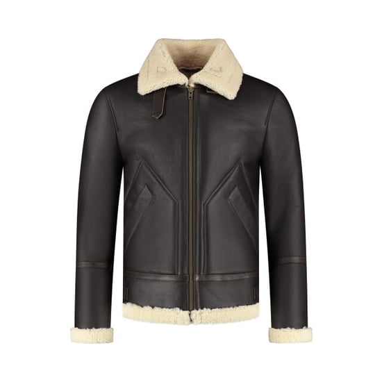 Cycas D'or Hunter shearling chocolate bruin lammy coat chocolade bruin - Image 1