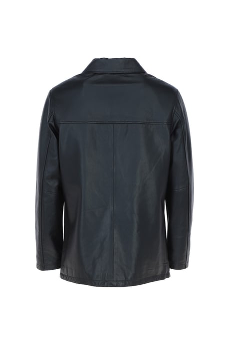 'Reefer' Classic Real Leather Jacket - Image 4