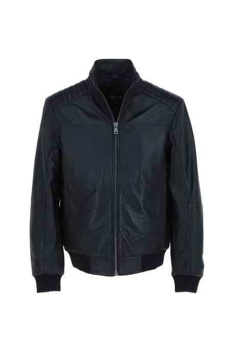 'Firenze' Exquisite Real Leather Bomber Jacket - Image 2