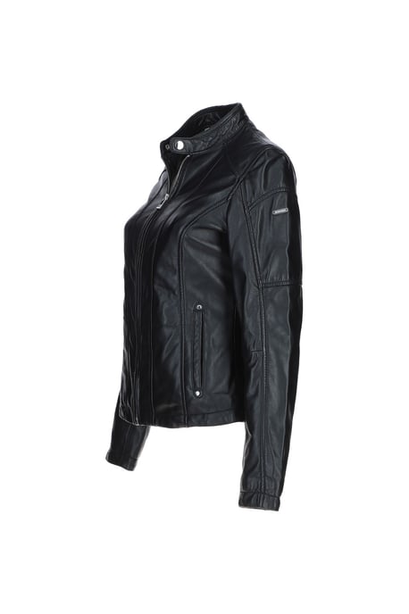 'Victoria' Real Leather Slim Fit Fashion Biker Jacket - Image 3