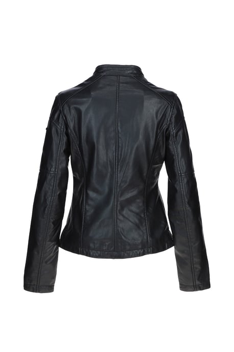 'Victoria' Real Leather Slim Fit Fashion Biker Jacket - Image 4