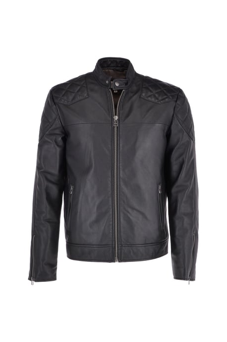 'Cadmar' Leather Biker Jacket - Image 2