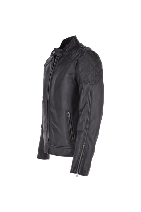 'Cadmar' Leather Biker Jacket - Image 3