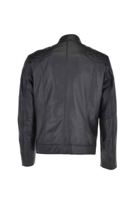 'Cadmar' Leather Biker Jacket - Image 4