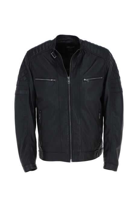'N2' Premium Real Leather Vintage Biker Jacket - Image 2