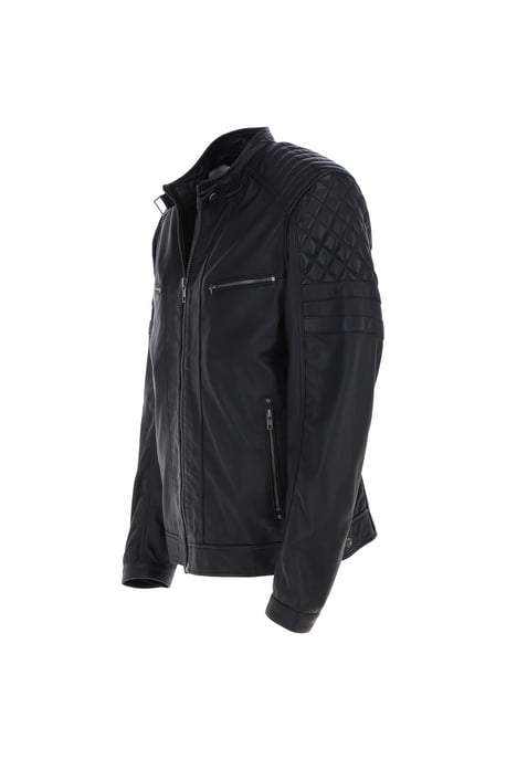 'N2' Premium Real Leather Vintage Biker Jacket - Image 3