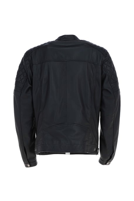 'N2' Premium Real Leather Vintage Biker Jacket - Image 4