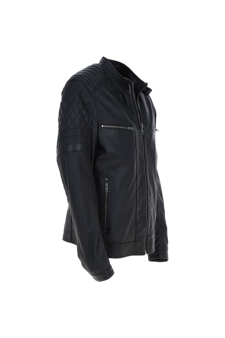 'N2' Premium Real Leather Vintage Biker Jacket - Image 5