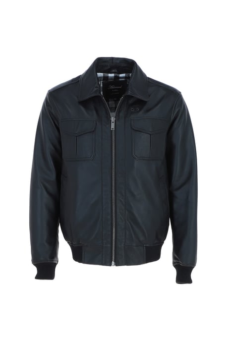'Giovanni' Exquisite Real Leather Bomber Jacket - Image 2