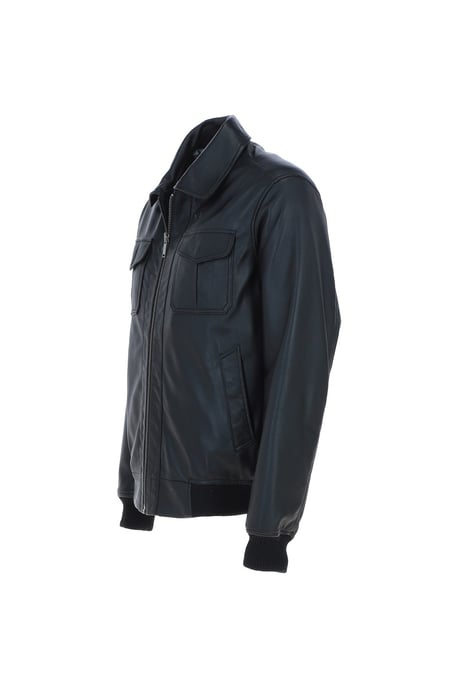 'Giovanni' Exquisite Real Leather Bomber Jacket - Image 3