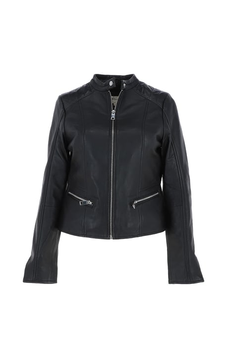 'Serefina' Real Leather Biker Jacket - Image 2