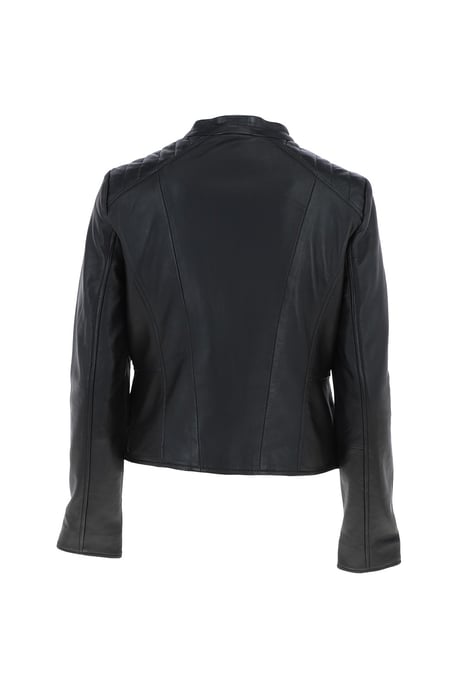 'Serefina' Real Leather Biker Jacket - Image 4