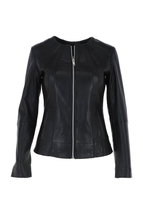 'Aliona' Real Leather Fashion Jacket Women Coat - Image 2