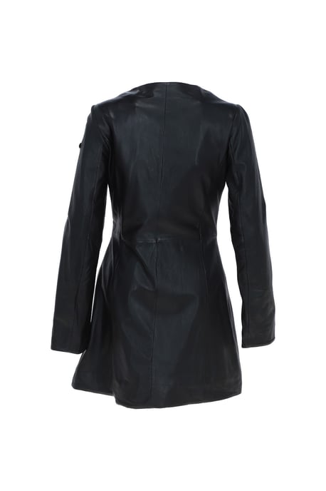 'Aroma' Real Leather Three Quarter Side Zip Jacket - Image 4