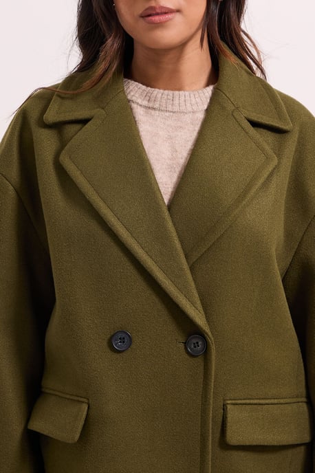 Petite Relaxed Buttoned Midi Coat - Image 5