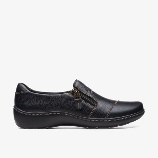 Cora Harbor Black Leather Shoes - Image 1