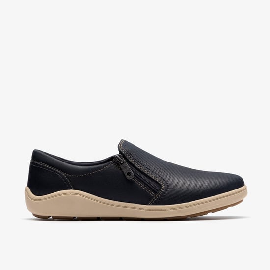 Bryianne Ashly Navy Leather Shoes - Image 1