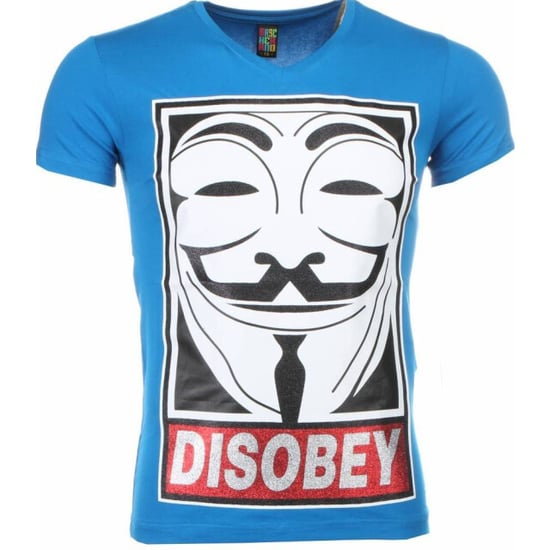 Local Fanatic T-shirt anonymous disobey print - Image 1