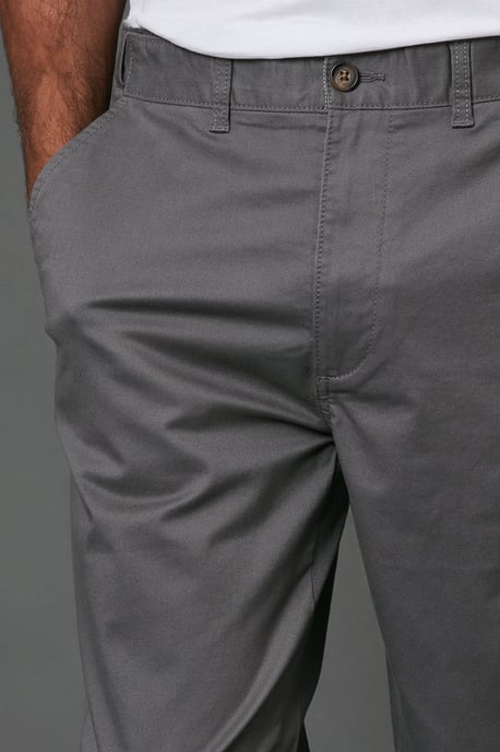 Grey Premium Slim Fit Chino Trouser - Image 3