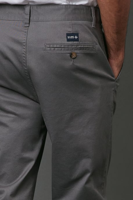 Grey Premium Slim Fit Chino Trouser - Image 5