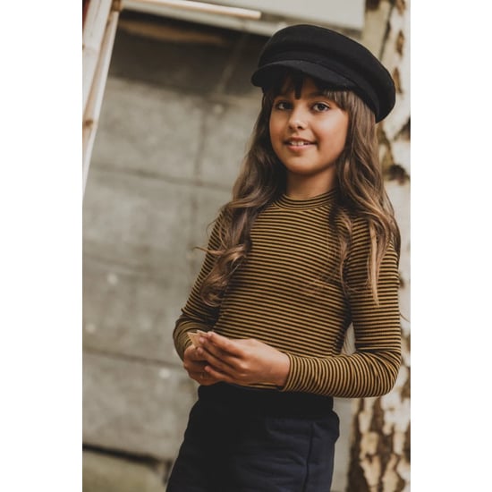 Looxs Revolution Longsleeve oker streepje rib jersey voor meisjes in de kleur - Image 2