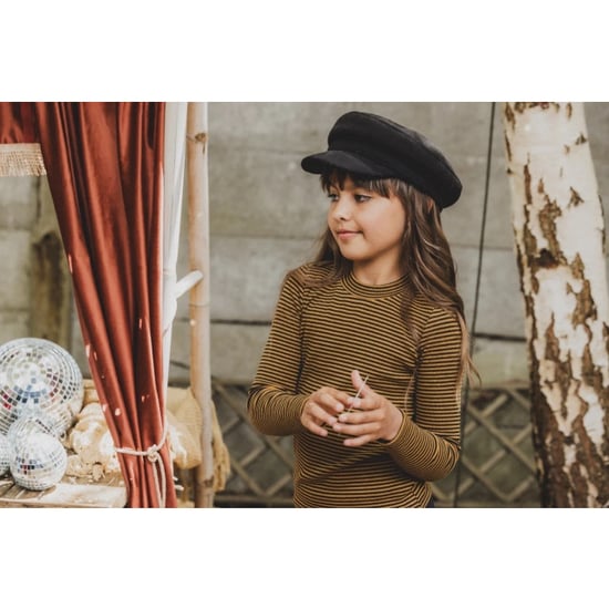 Looxs Revolution Longsleeve oker streepje rib jersey voor meisjes in de kleur - Image 6