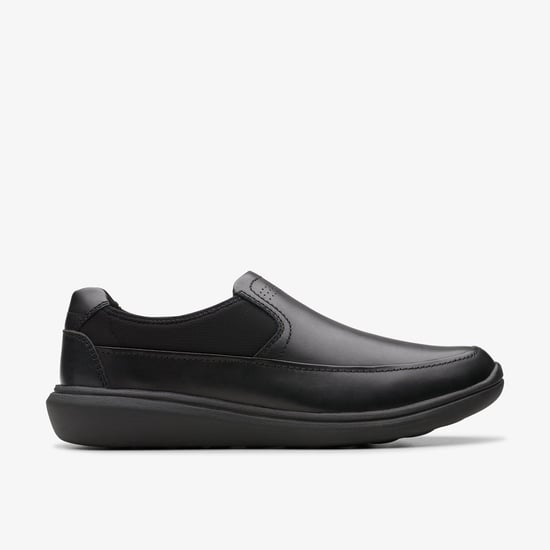 Watchet Step Black Leather Shoes - Image 1