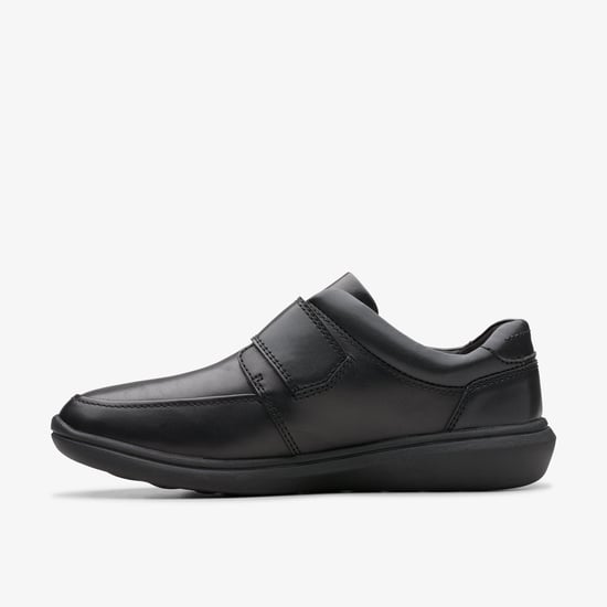 Watchet Strap Black Leather Shoes - Image 2