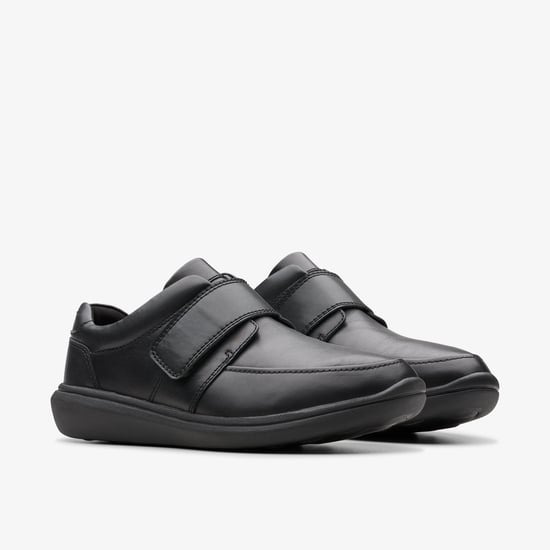 Watchet Strap Black Leather Shoes - Image 4