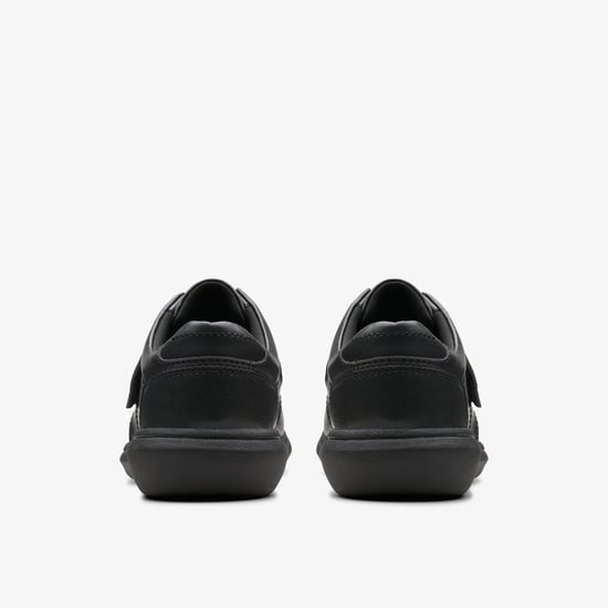 Watchet Strap Black Leather Shoes - Image 5
