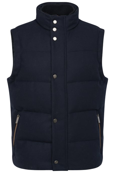 Bugatti Herren Gewatteerd gilet in een moderne flanellen look - Image 3