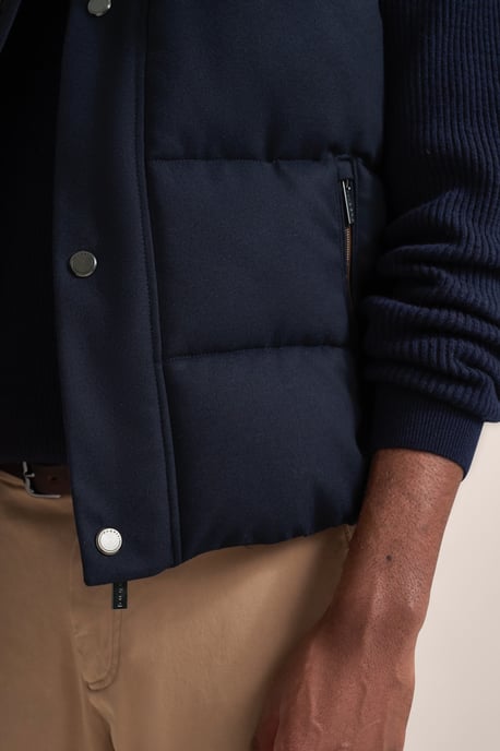 Bugatti Herren Gewatteerd gilet in een moderne flanellen look - Image 5