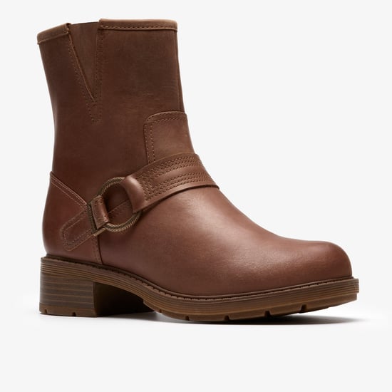 Hearth Cross Taupe Leather Boots - Image 4