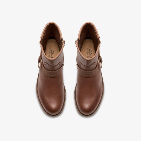 Hearth Cross Taupe Leather Boots - Image 6