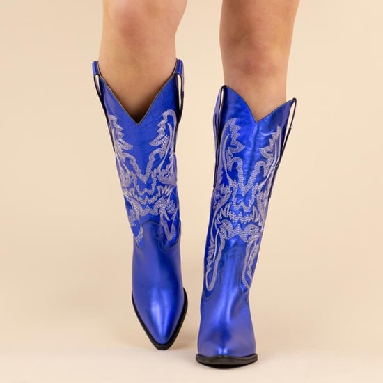 DWRS Label Cowboyboots 271179 tulsa kobalt metallic dames maat: leer - Image 2