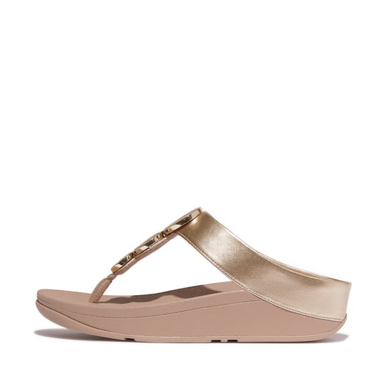 FitFlop Halo bead-circle metallic toe-post sandals - Image 4