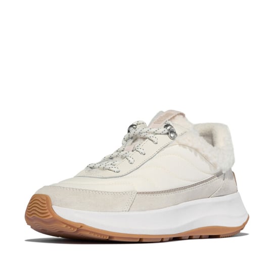 FitFlop F-mode flow shearling-mix sneakers - Image 1