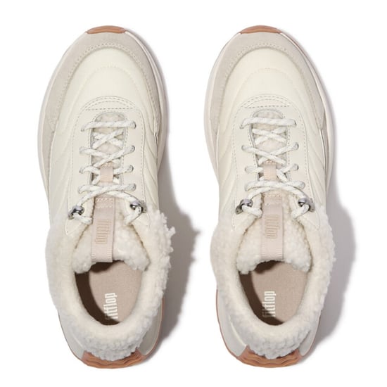 FitFlop F-mode flow shearling-mix sneakers - Image 4