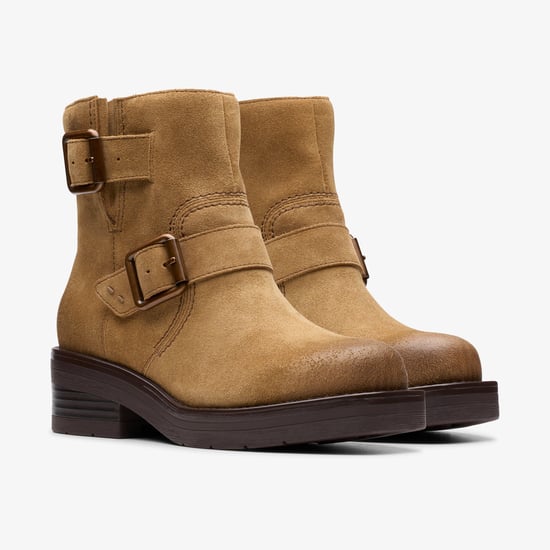 Rebelle Buckle Walnut Suede Boots - Image 4