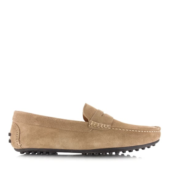 CTWLK. hugo corda suède loafers taupe loafers heren - Image 1