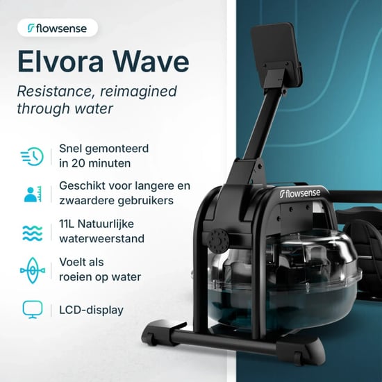 Mirlux Roeitrainer elvora wave dynamische waterweerstand - Image 3