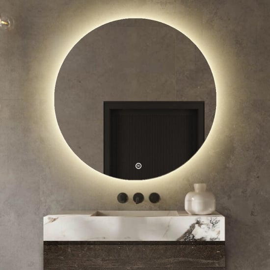 Vtw Living Badkamerspiegel rond 100 cm led verlichting en anti condens verwarming - Image 3