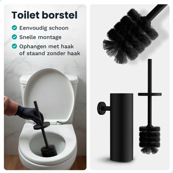 Mirlux Badkameraccessoireset wc zwart - Image 2