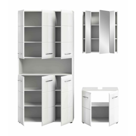 Furnilux Ice badkamercombinatie hoogglans mdf tz nb - Image 2