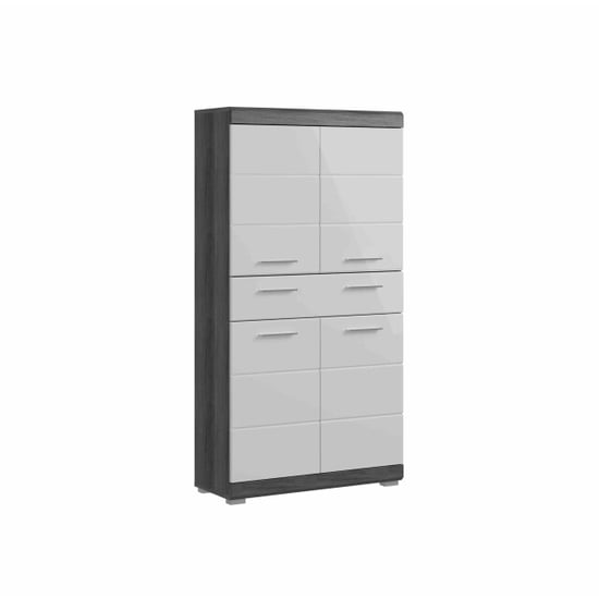 Furnilux Scout midi kast wit hoogglans mdf tz rook nb - Image 1