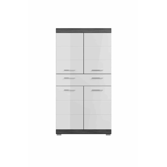 Furnilux Scout midi kast wit hoogglans mdf tz rook nb - Image 4