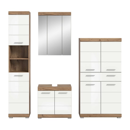 Furnilux Wave badkamercombinatie wit hoogglans mdf tz nox nb - Image 3