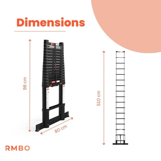 RMBO ® telescopische ladder 5,1m - Image 2