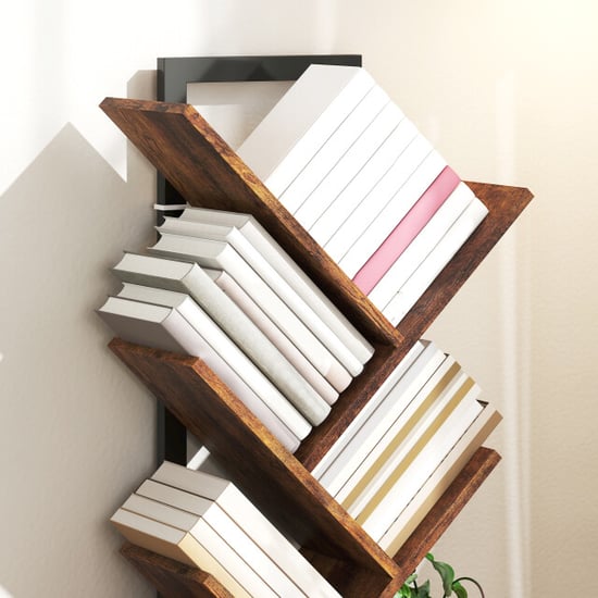 Homcom Design boekenstandaard met 9 niveaus 158 cm hoog bruin - Image 2