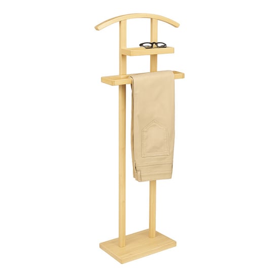 Casa di Elturo Dressboy kledingstandaard kledingbutler bamboe h113 cm - Image 1